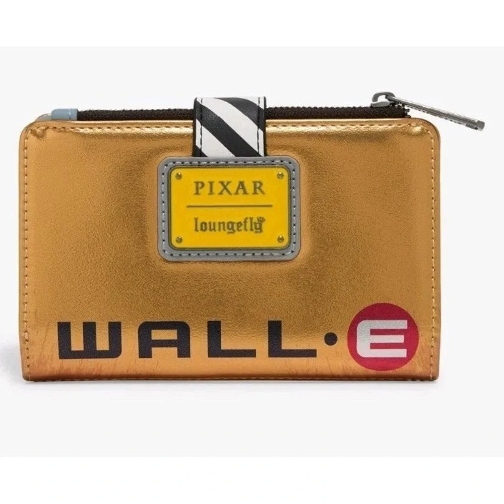NWT‎ Loungefly Disney Pixar WALL-E Metallic WALL-E Figural Backpack & WALLET!